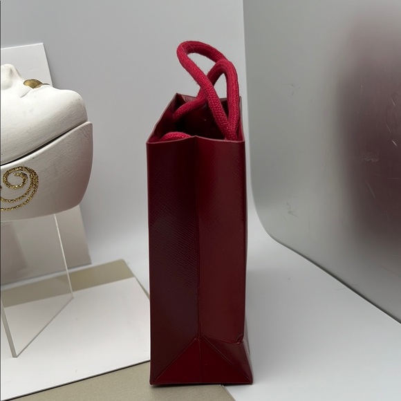Cartier Red Shopping Bag 4.75” H x 5.5” W x 2” D - Picture 4 of 7